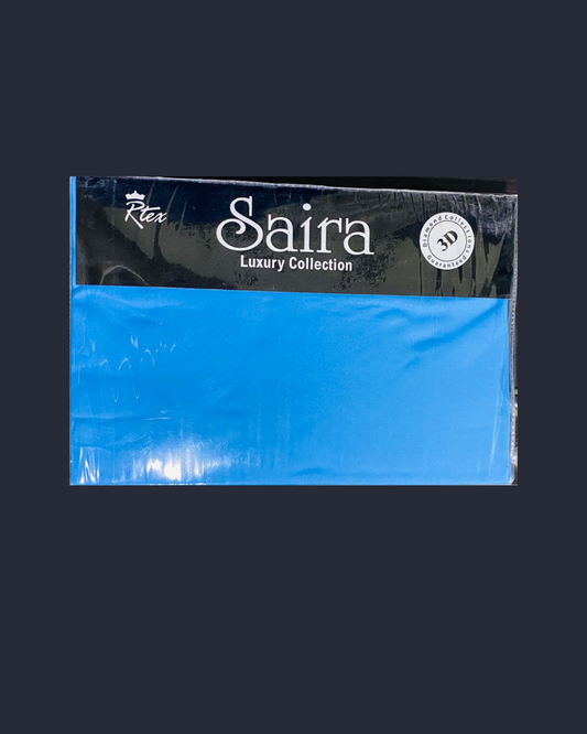 Sky Blue Plain Bedsheet Set