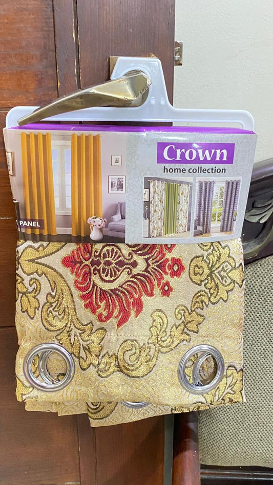 Jacquard Curtain Pair